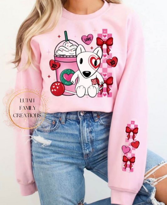 Coffee, Cake Pop & Dog Crewneck- Adult