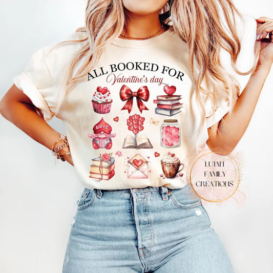 All Booked for Valentines T-Shirt