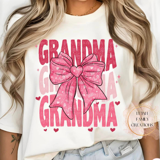 Grandma Big Bow T-Shirt