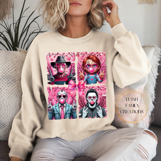 Bubble Gum Villians Crewneck